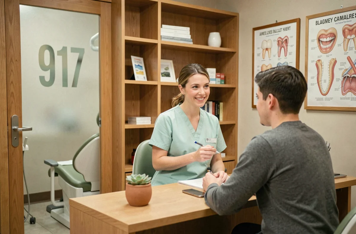 Consultation conviviale au Cabinet Dentaire du 917 dans l'Ain avec hygiéniste et patient